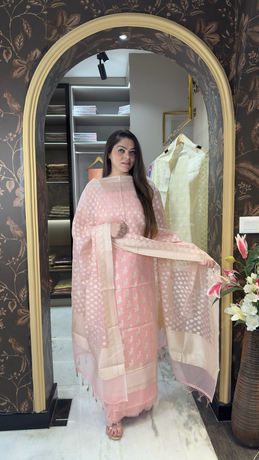 Pure Chanderi cotton silk
