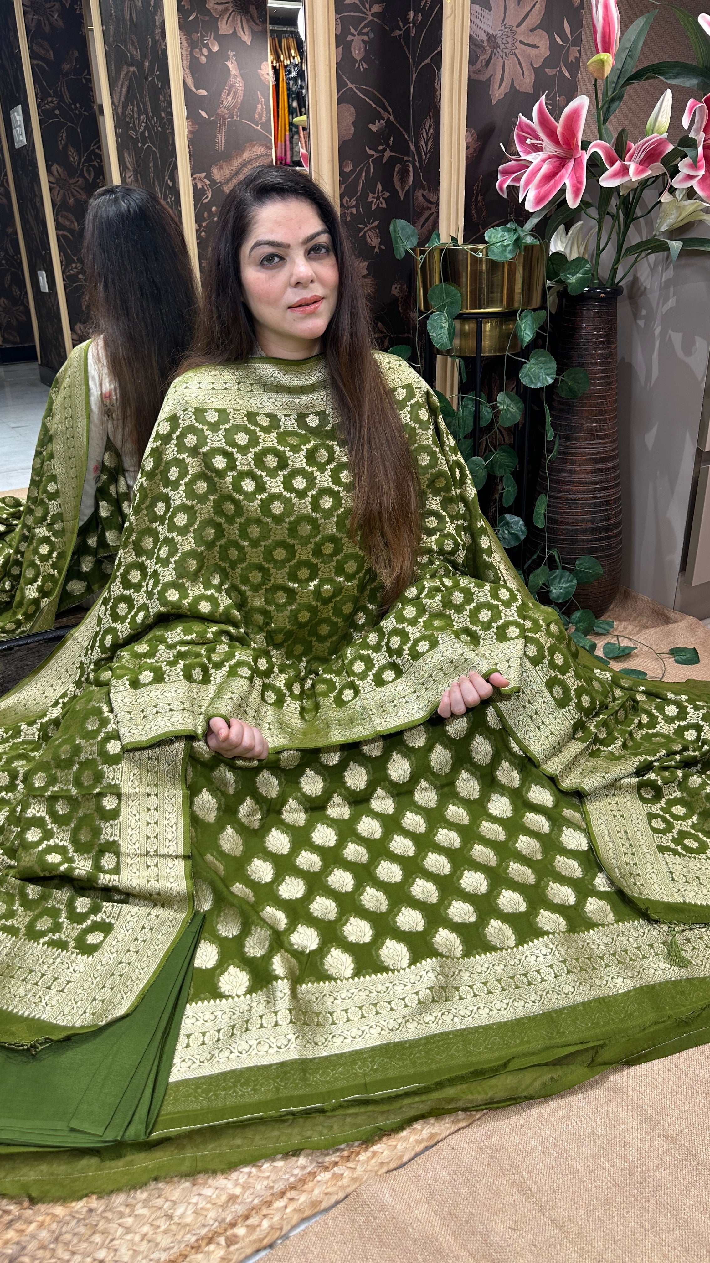 Viscose georgette suit