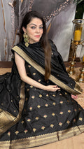 Katan-e-Banaras — Pure Katan Silk Suit in Heritage Minakari Weave
