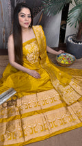 Katan-e-Banaras — Pure Katan Silk Suit in Heritage Minakari Weave