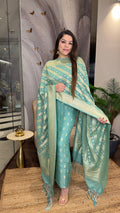 Virasat — Pure Monga Silk Suit