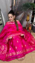 Katan-e-Banaras — Pure Katan Silk Suit in Heritage Minakari Weave