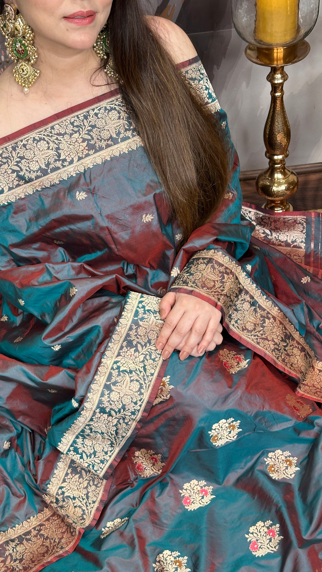 From the Looms of Banaras — Pure Katan Silk Heritage Suit