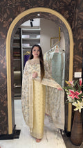 Pure Chanderi Silk Suit with Floral Digital Print Dupatta