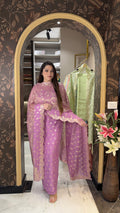 Viscose George Designer Suit in Pastels