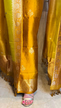 Pure Chiniya Silk Suit with Minakari Weave & Kora Silk Rangkat Dupatta