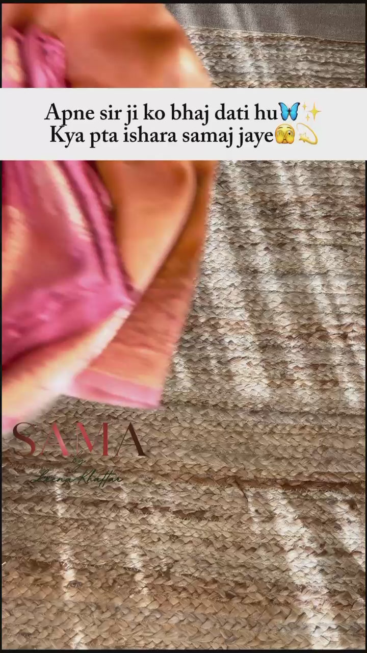 Luxurious Pure Raw Silk Suit Set with Pure Kora Silk Rangkat Dupatta
