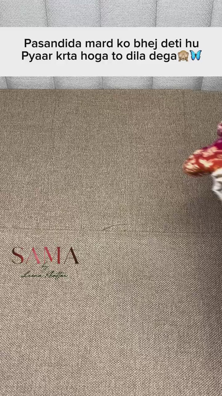 Pure Tussar Silk Suit — Sona Rupa Zari Weave & Pure Khaddi Georgette Bandhani Shikargah Dupatta